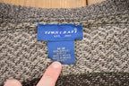 Vintage 1990s Town Craft Knitted Plaid Cardigan Sweater