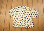 Vintage 1990s Sudden Impact Polka Dot Pattern Button Up Shirt