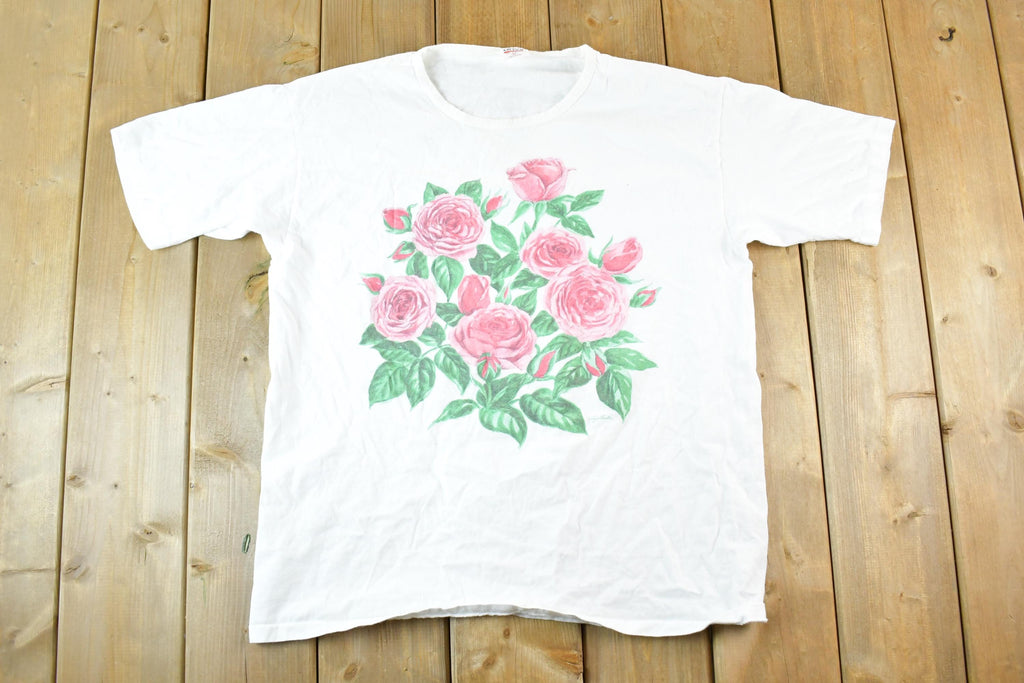 Vintage 1990s Rose Bush Souvenir T-Shirt Women's XL