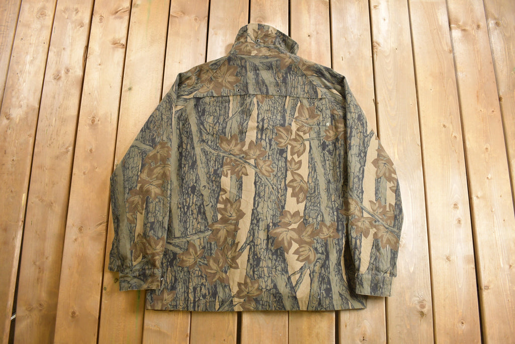 Vintage 1990s Trophy Rebark Bark Camo Jacket  Bark  Vintage Parka  Winter  Streetwear  Hunting