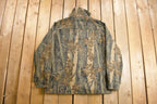 Vintage 1990s Trophy Rebark Bark Camo Jacket  Bark  Vintage Parka  Winter  Streetwear  Hunting