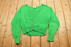 Vintage 1990s Braemar Jeremy Scott Knit Cardigan Sweater