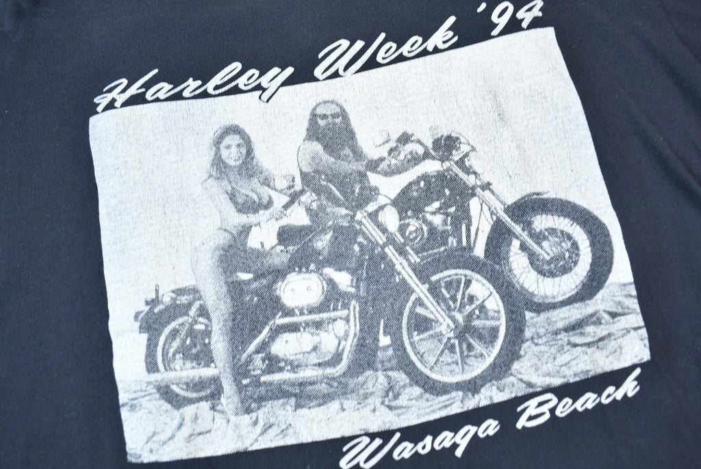Vintage 1994 Harley Week Wasaga Beach Graphic T-Shirt