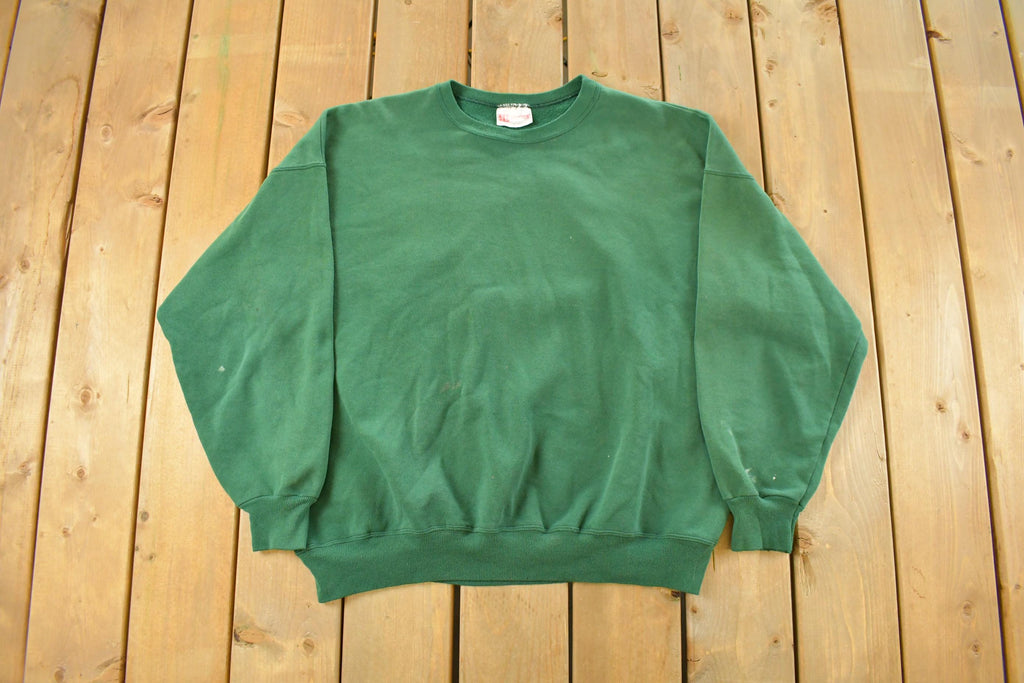Vintage 1990s Hanes Premium Weight Blank Crewneck Sweatshirt Men's XL
