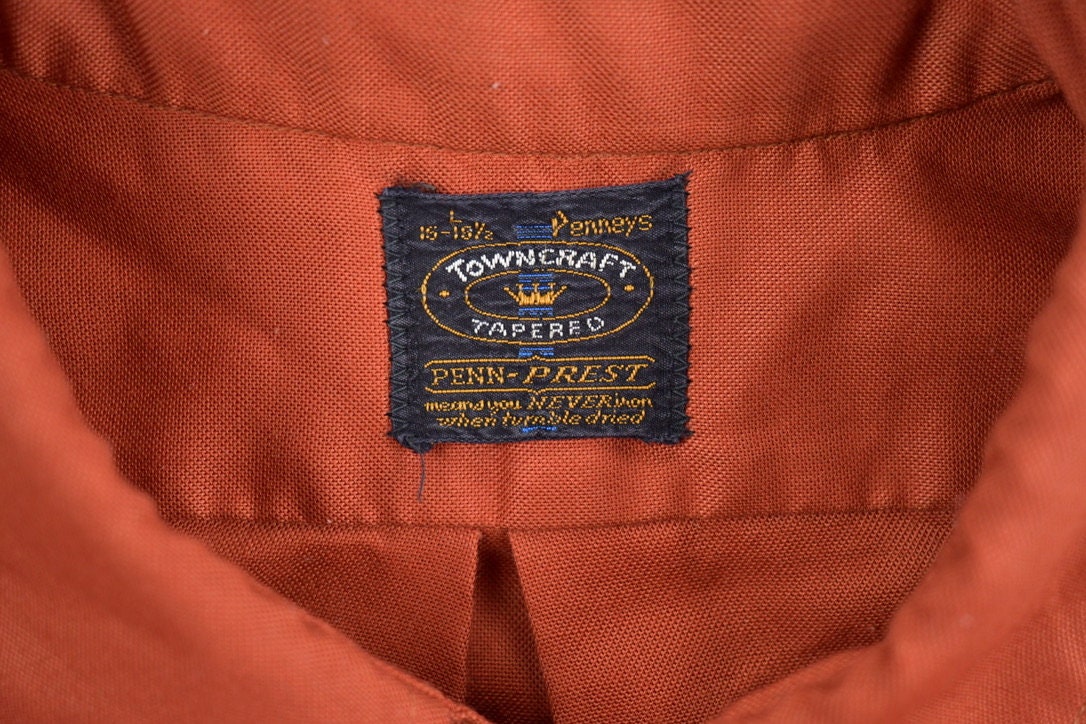 Vintage 1990s Towncraft Tapered Blank Short Sleeve Button Up Shirt