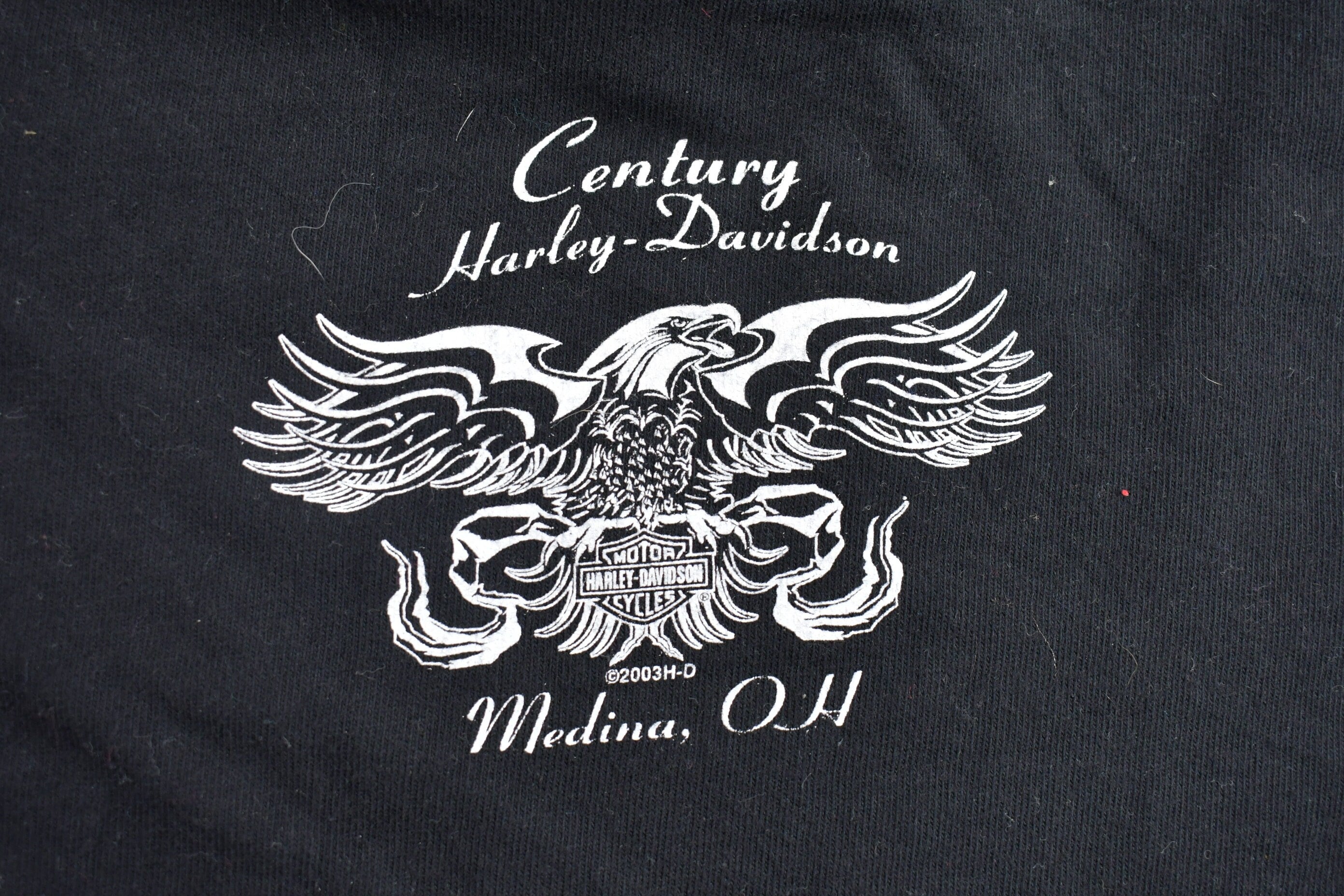 Vintage 2003 Harley Davidson Motorcycles Medina Ohio Long Sleeve T-Shirt