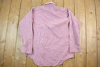 Vintage 1990s Pink Striped Button Up Shirt