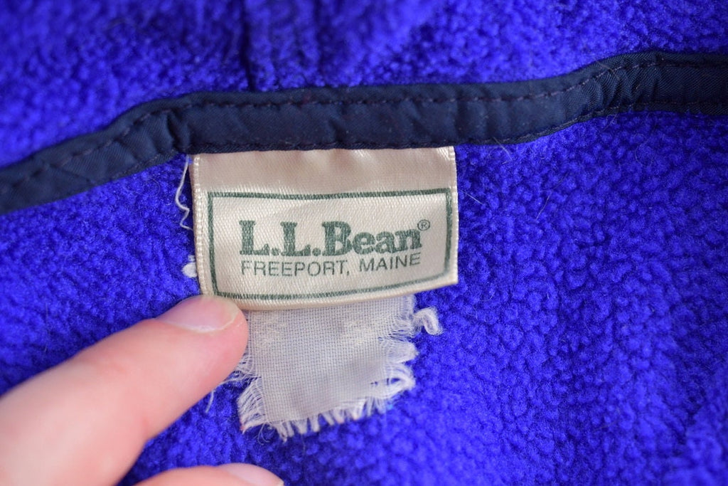 Vintage 1990s LL Bean Fleece Zip Up Sweater