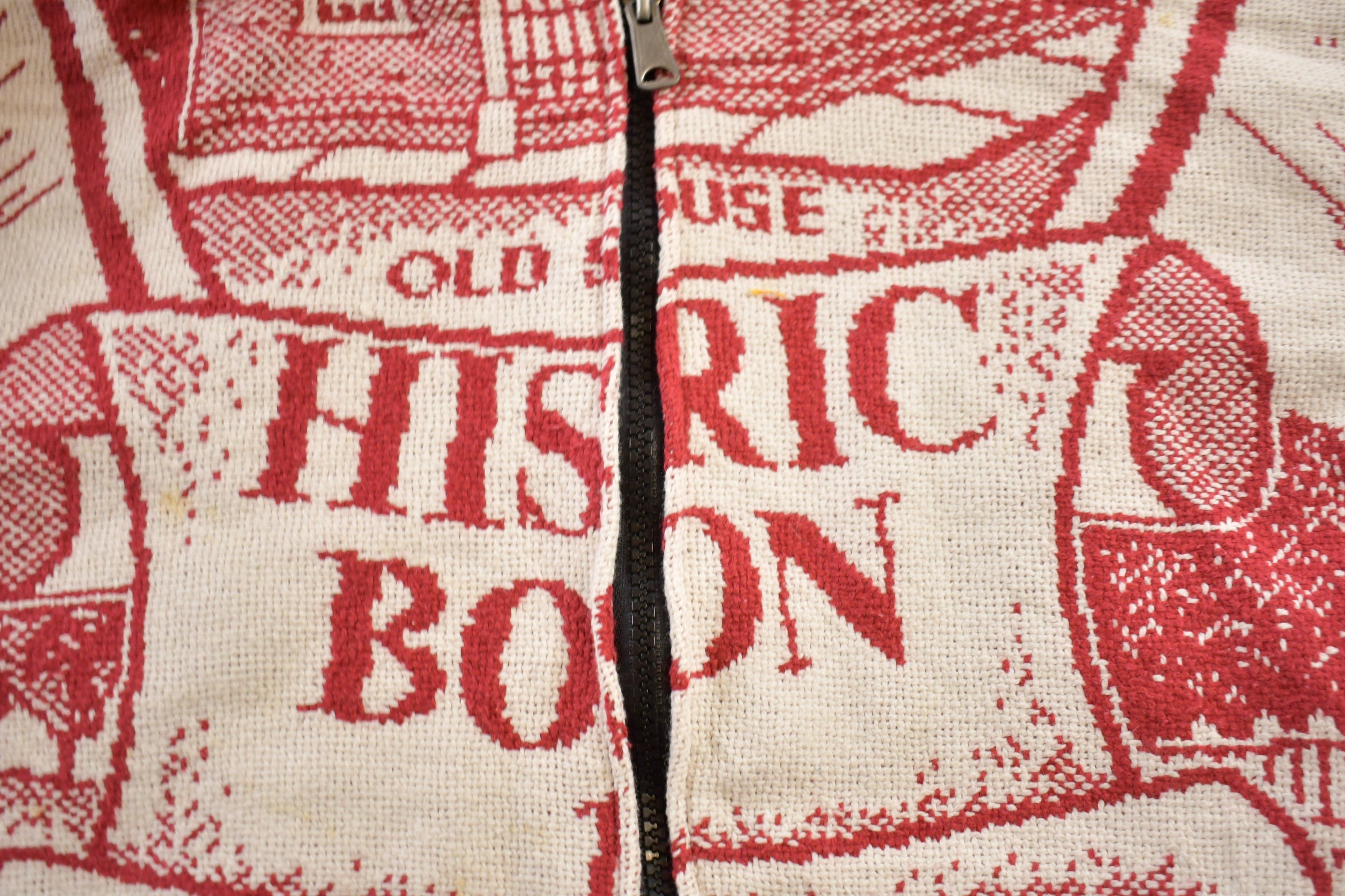 Vintage 1990s Massachusetts Themed Vintage Quilt Jacket