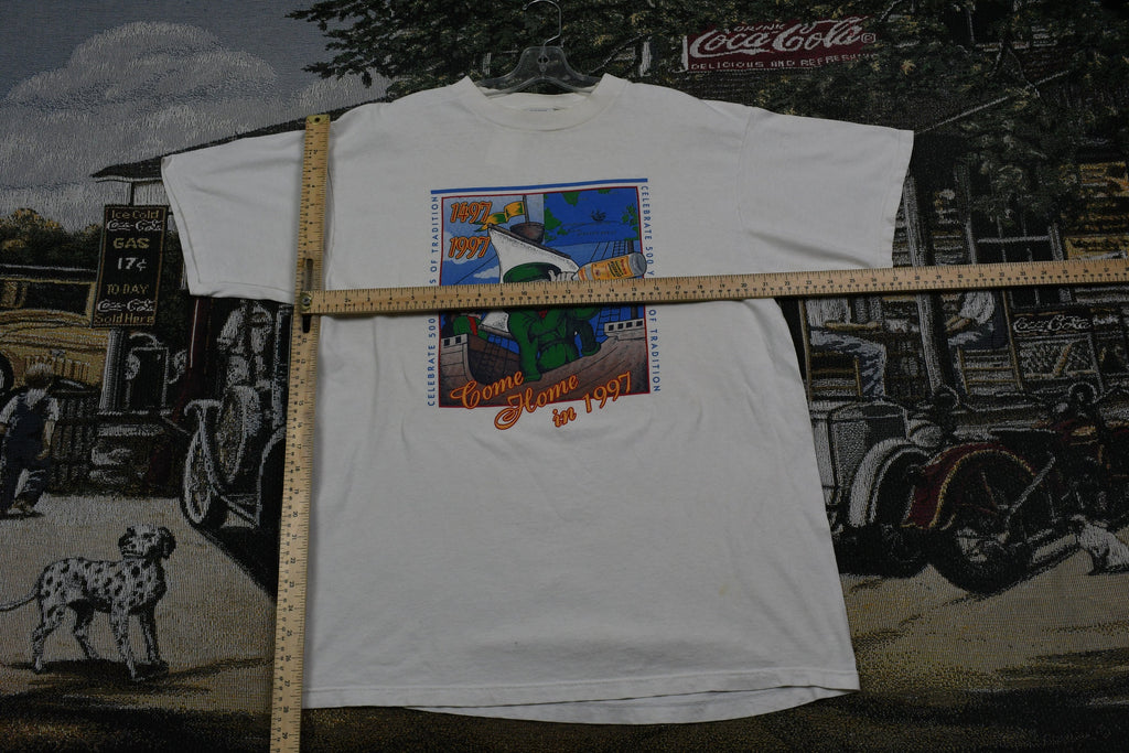 Vintage 1997 Come Home In 1997 Celebrate 500 Years Of Tradition Graphic T Shirt