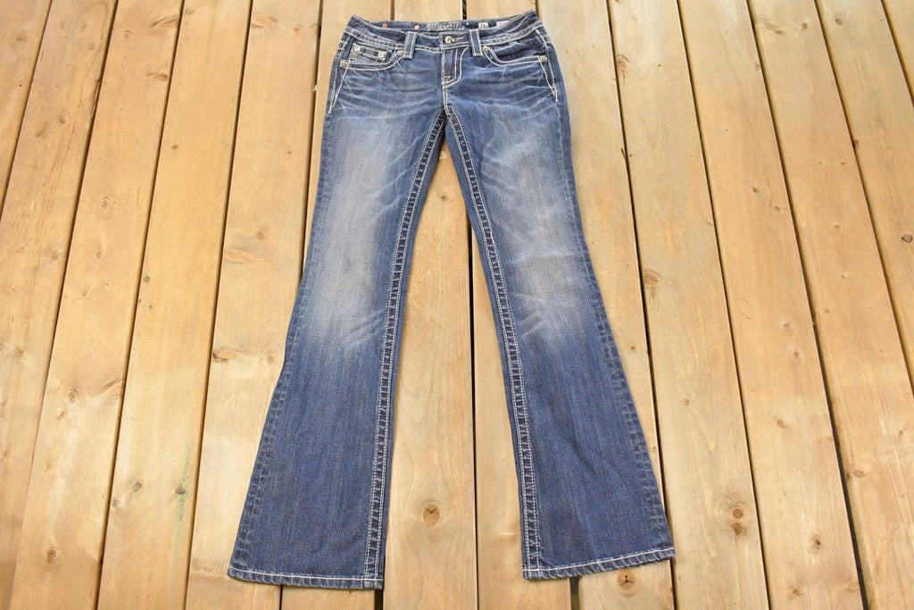 Vintage Deadstock Y2K Miss Me Bedazzled Low Rise Jeans Women's Size 26x31