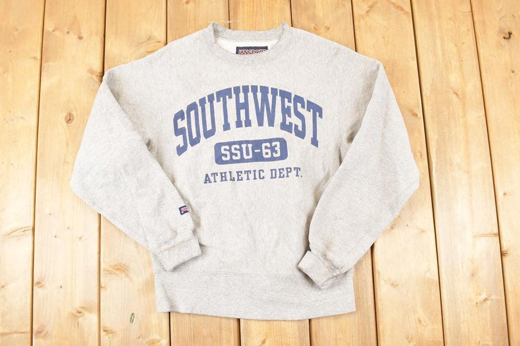 Vintage 1990s Jansport Southwest Athletic Club Crossgrain Crewneck Sweater Men's S