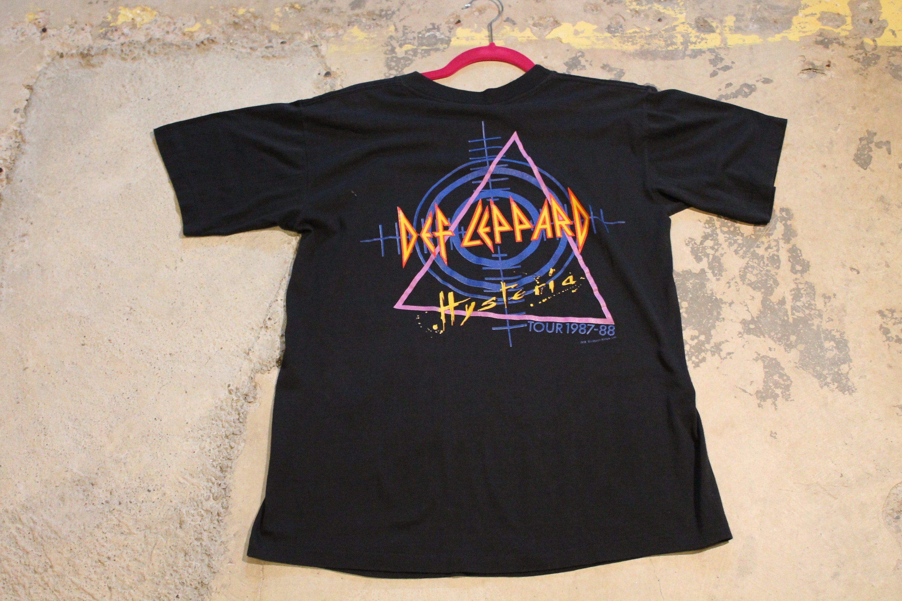 Vintage 1988 Def Leppard Hysteria Tour Band Promo T Shirt