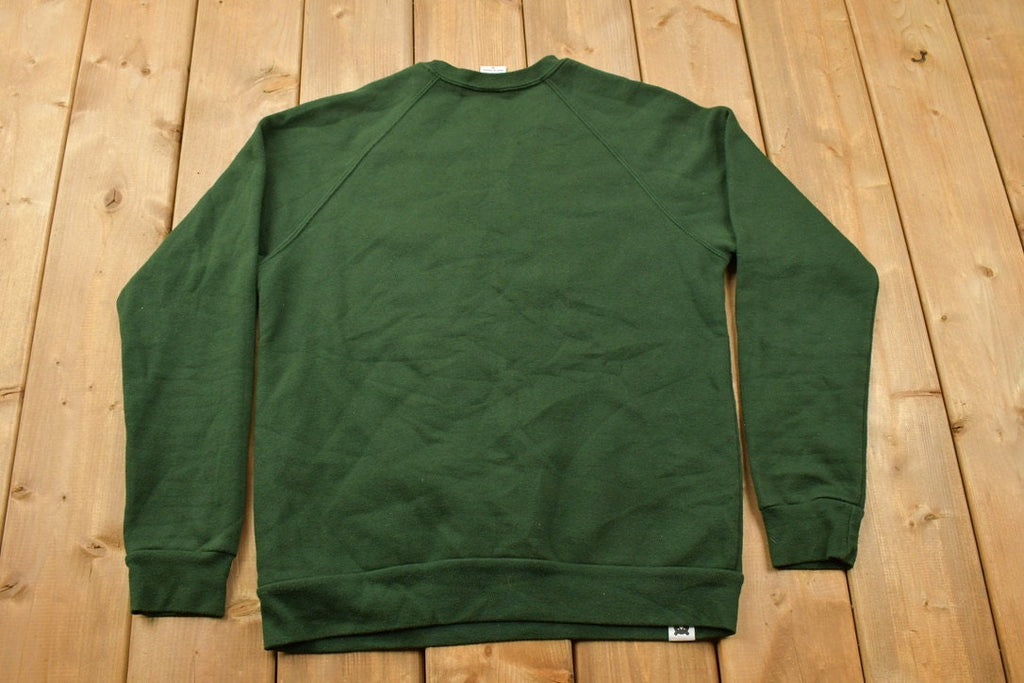Vintage 1990s North Standard Blank Green Crewneck Sweatshirt