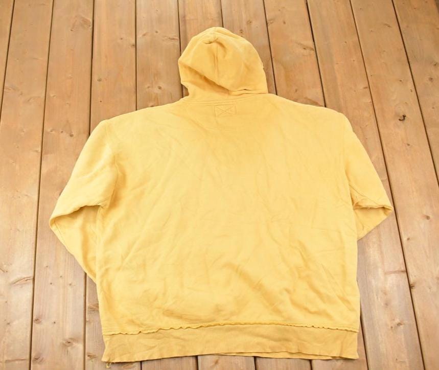 Vintage 1990s Artisans Hidden Haven Resort Quarter Zip Graphic Print Hoodie Sweatshirt Mens XL