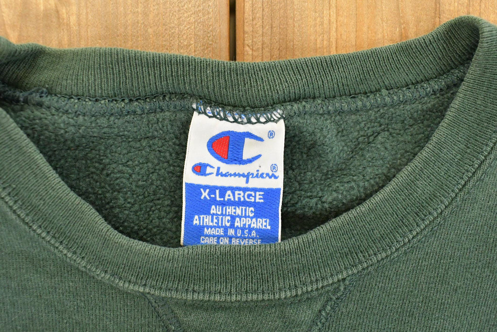 Vintage 1990s University of Binghamton Collegiate Crewneck Sweatshirt Men's Large