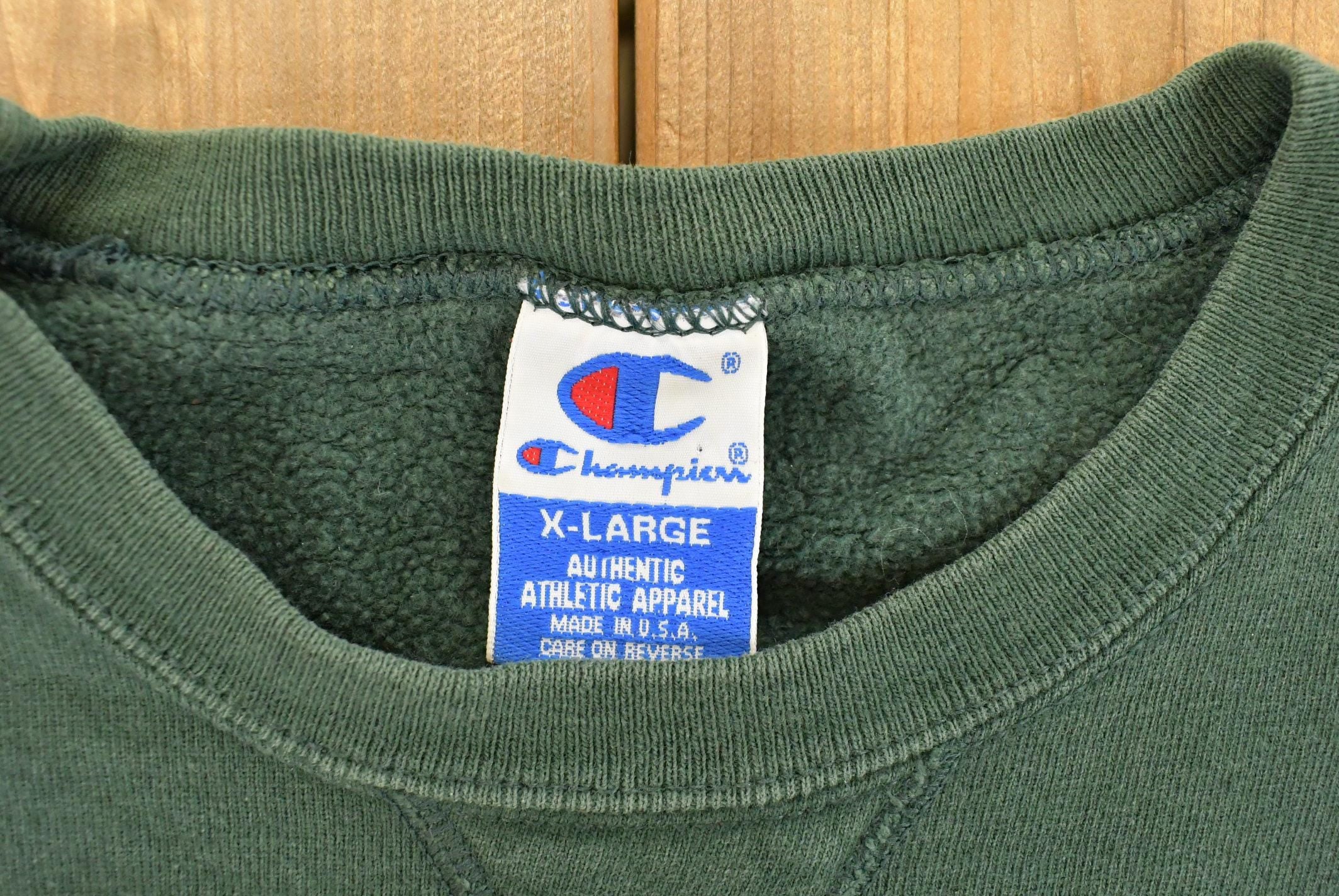 Vintage 1990s University of Binghamton Collegiate Crewneck Sweatshirt Men's Large