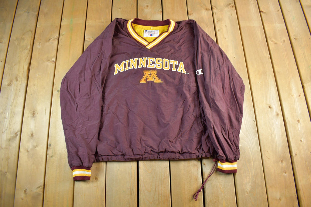 Vintage 1990s University of Minnesota Collegiate Pullover Windbreaker Men's 2XL