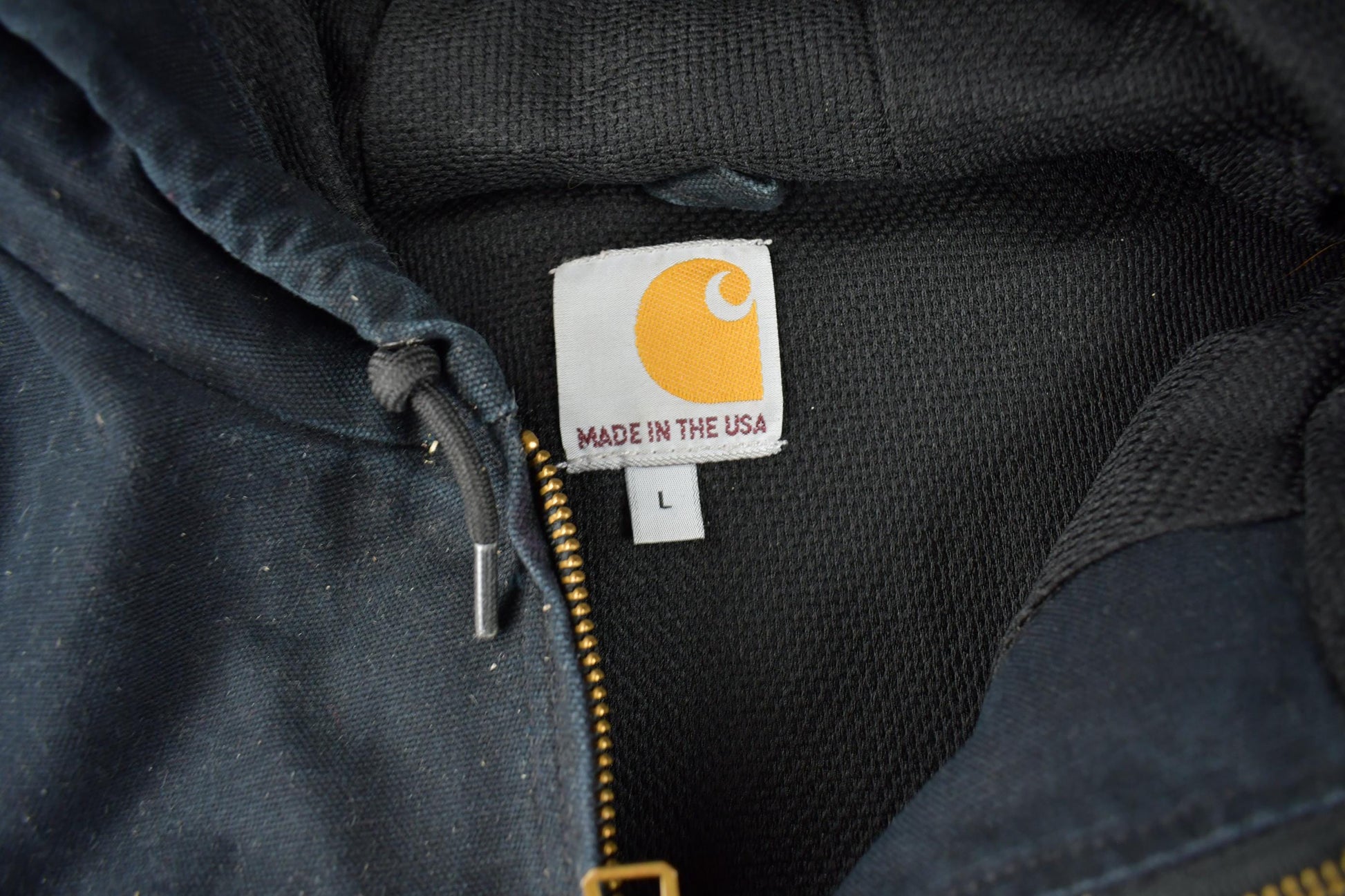 Vintage Y2K Carhartt Black Cinched Active Jac Work Jacket