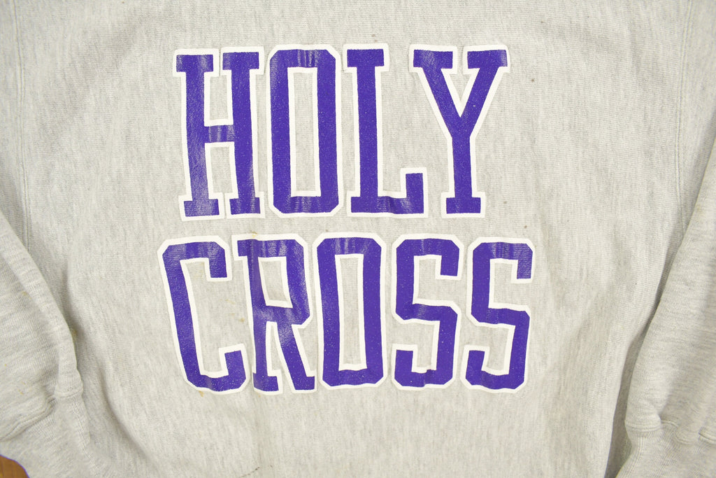 Vintage 1990s Holy Cross Reverse Champion Weave Crewneck