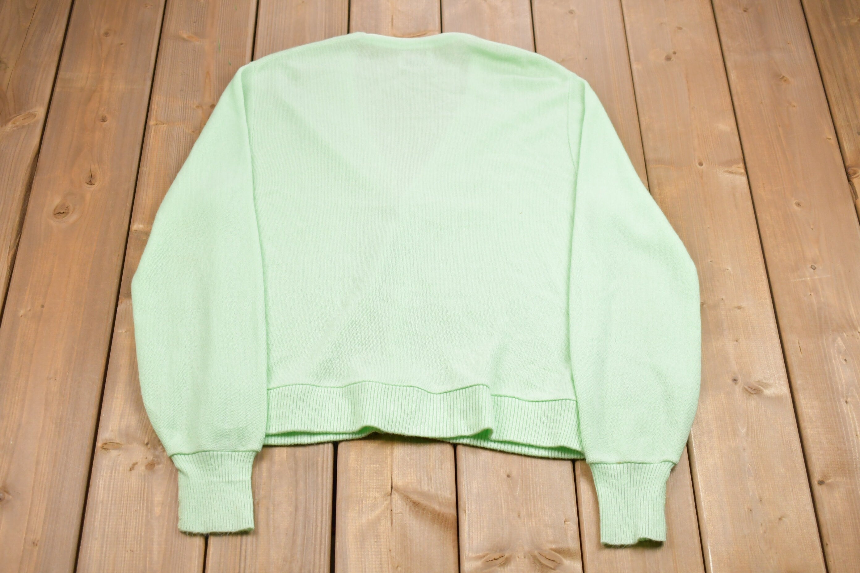 Vintage 1980s Puritan The Sporting Life Wool Cardigan Sweater