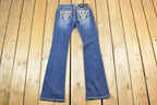 Vintage Y2K Miss Me Bedazzled Low Rise Jeans Size 26x31