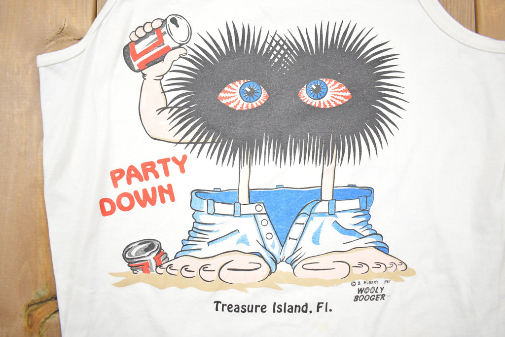Vintage 1990s Treasure Island Florida Souvenir Tank Top