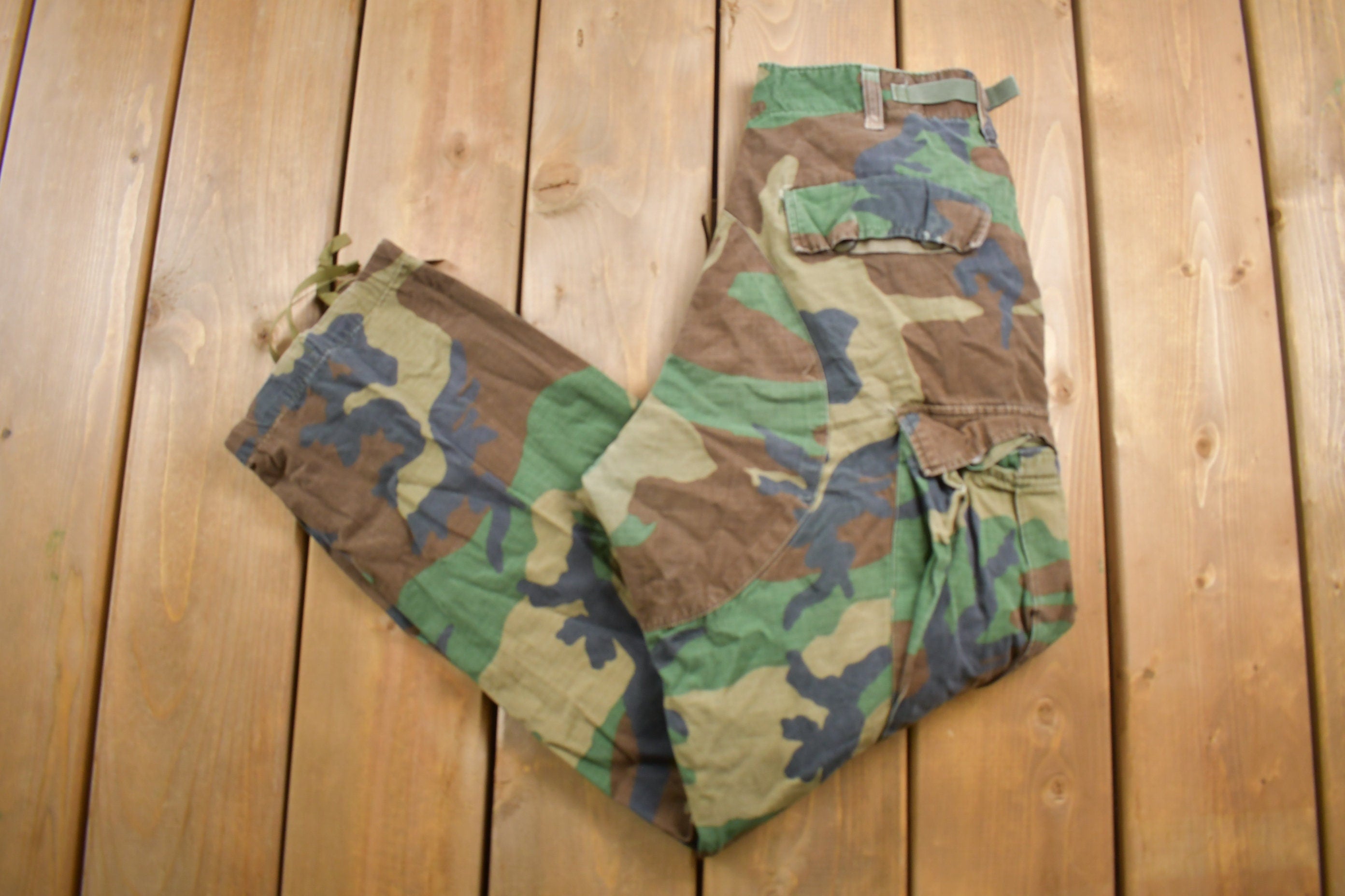 Vintage 2001 Army Military Camouflage Cargo Pants Size 29 x 28