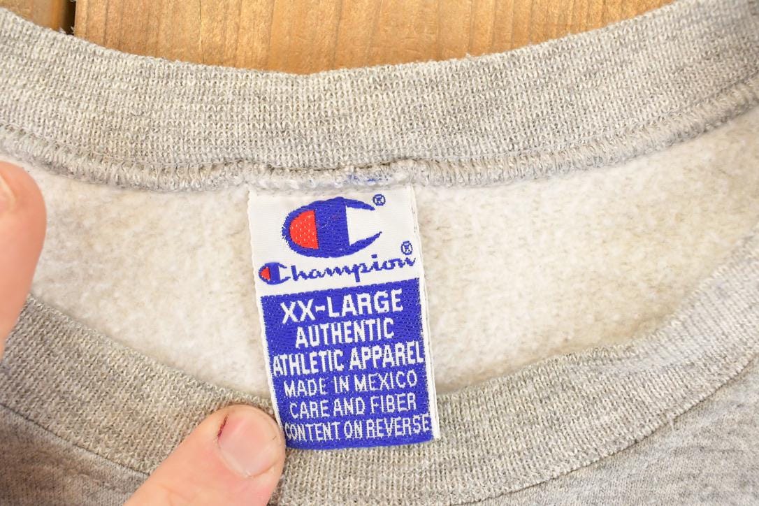 Vintage 1990s Parker Prairies Panthers Champion Graphic Print Crewneck Sweatshirt Men's XL