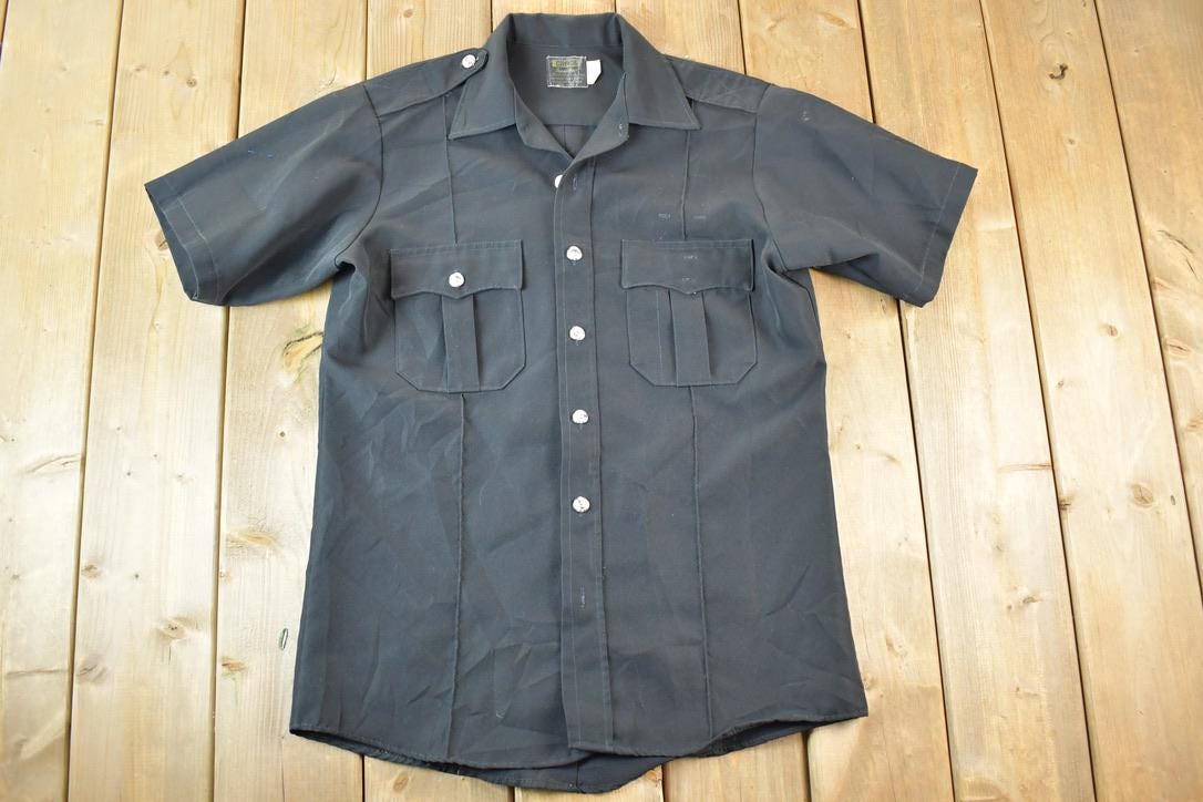 Vintage 1980s Clifton Super Shirt Button Up Shirt Mens L
