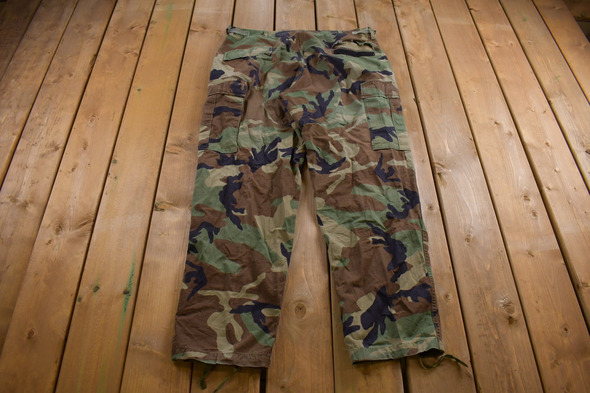 Vintage 2001 Military Woodland Camouflage Cargo Pocket Pants 38 x 31