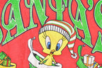 Vintage 1990s Santa's Wittl Helper Tweety Bird Christmas Looney Tunes Crewneck