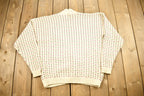Vintage 1990s United States Sweaters Cardigan Sweater  Vintage Cardigan  Button Up  Size Medium  Embroidered  Made In USA