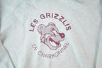 Vintage 1990s Les Grizzlis De Charbonnel Souvenir Hoodie Sweatshirt Made In USA