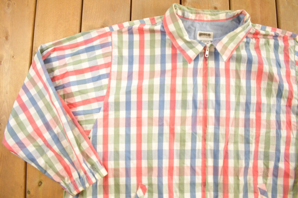 Vintage 1990s Francisca Plaid Button Up Jacket