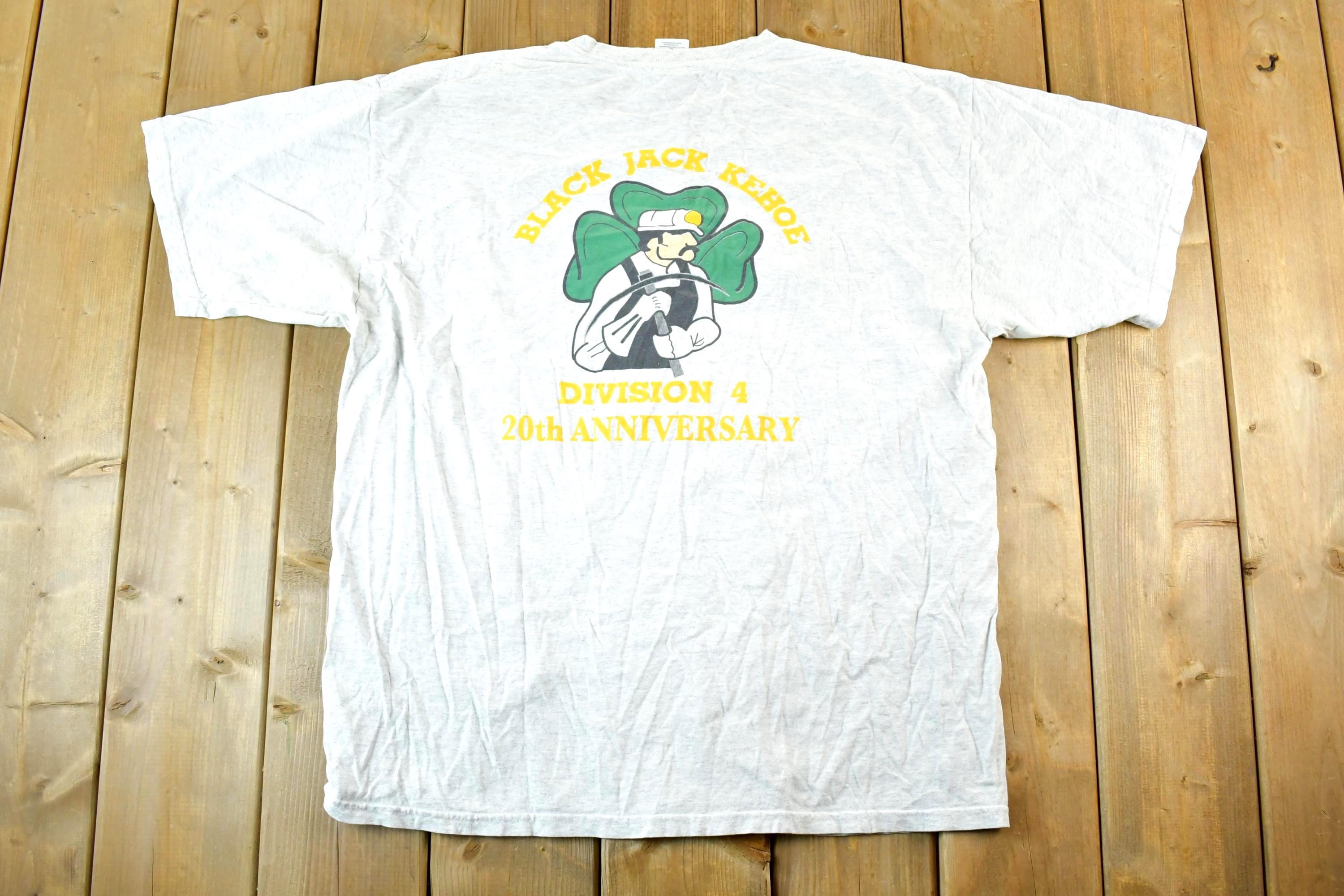 Vintage 1990s Black Jack Kehoe Division 4 Souvenir T-Shirt Mens XL