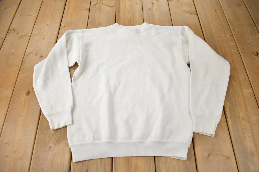 Vintage 1990s Happy Bankruptcy Christmas Theme Crewneck Sweatshirt Made In USA
