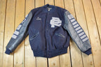 Vintage 1990s Rebels Butwin Champion Leather & Wool Varsity Jacket Made In USA