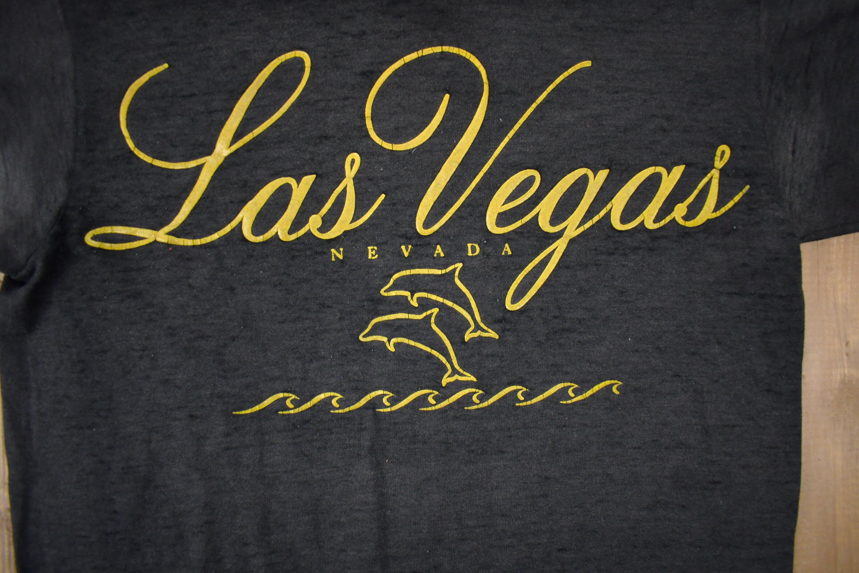 Vintage 1990s Oneita Las Vegas Souvenir T Shirt / Streetwear / Made In USA / Vacation Tee / Travel T Shirt / Tourist / Single Stitch