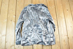 Vintage 90s Metallic Button-Up Shirt - Women's Size S
