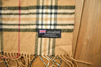 Vintage 1980s Scotland Scarf Co. Plaid Winter Scarf 100% Cashmere