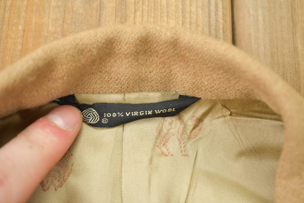 Vintage 1990s 100% Camel Hair Wool Jacket