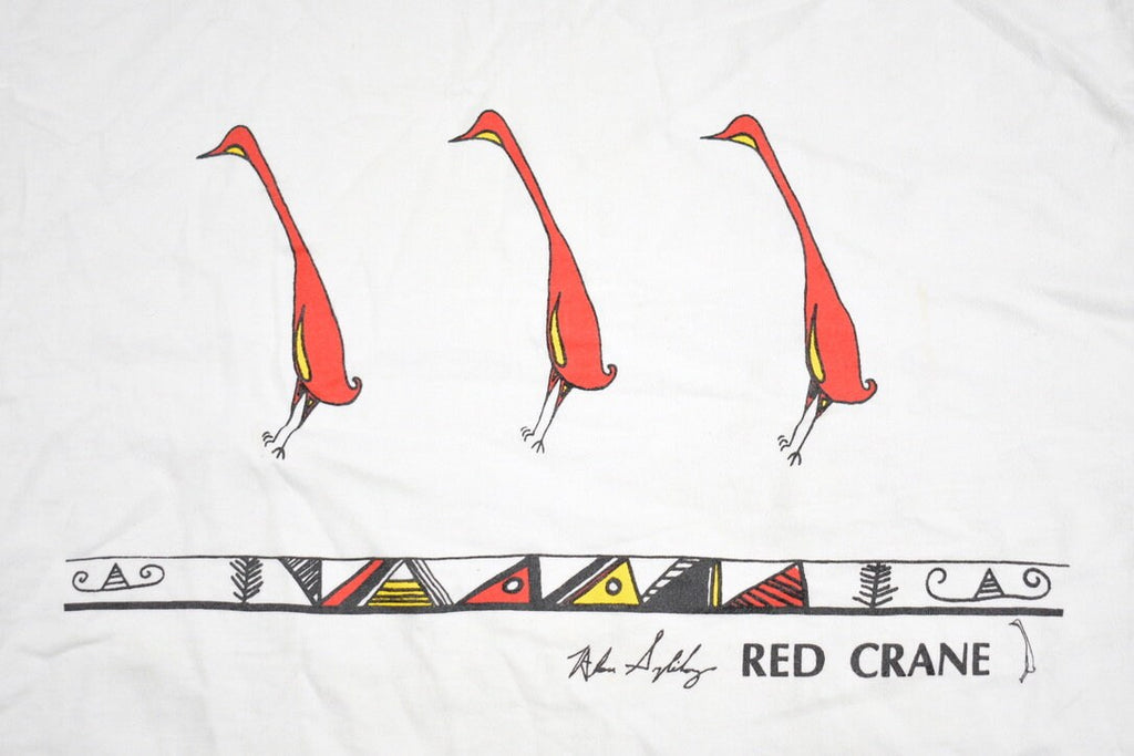Vintage 1990s Red Crane Graphic T-Shirt