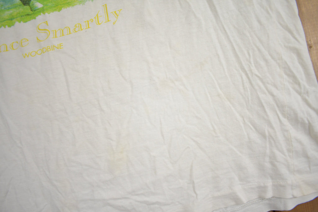 Vintage 1990s Dance Smartly Woodbine Horse Racing Graphic T Shirt