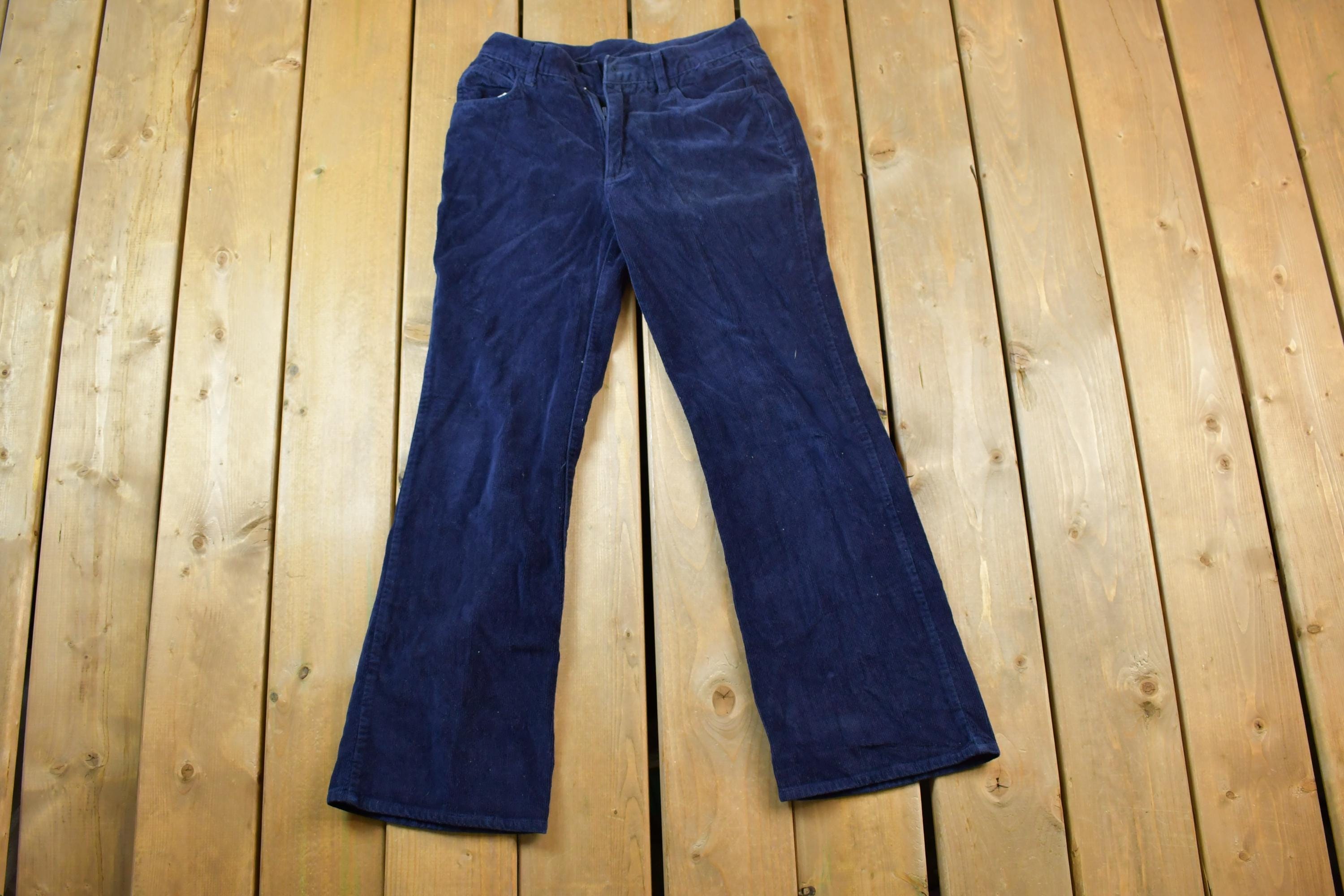 Vintage 1990s Blue Corduroy Size 32x28