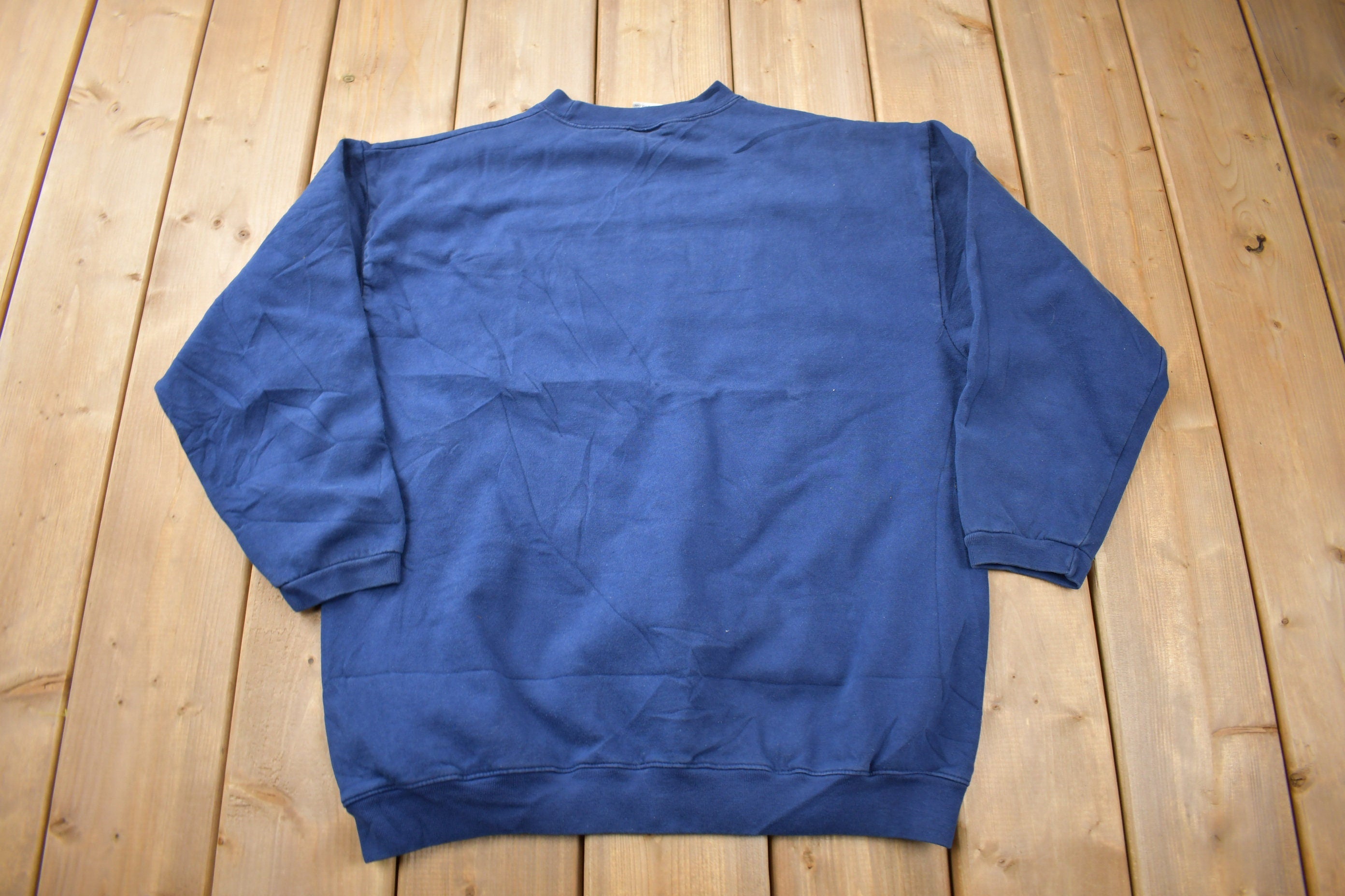 Vintage 1990s Guess University Lacrosse Squad Embroidered Crewneck Sweatshirt
