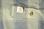 Vintage Y2K Carhartt Plaid Button Up Shirt Mens L
