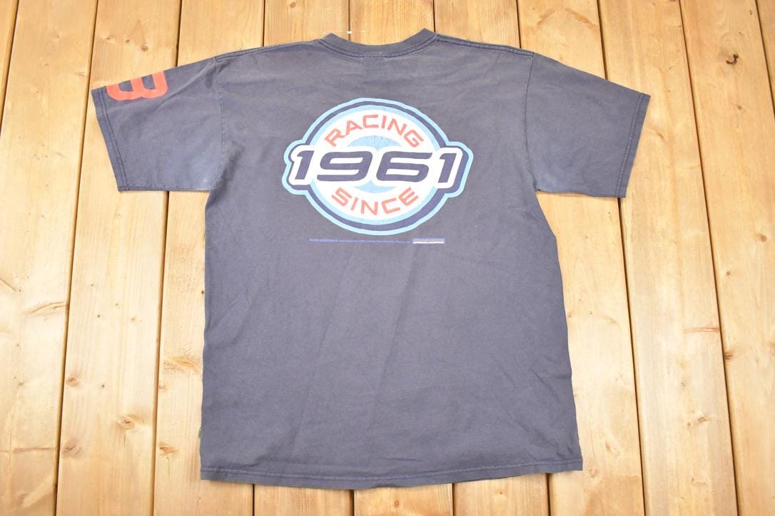 Vintage 1990s Canadian Bobsled Racing Souvenir Travel T-Shirt Men's M