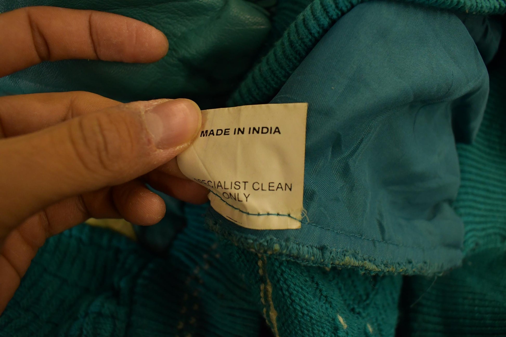 Vintage 1990s Bagazio Leather Knit Crewneck Sweater Men's XL /