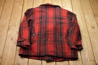 Vintage 1980s Buffalo Plaid Wool Jacket